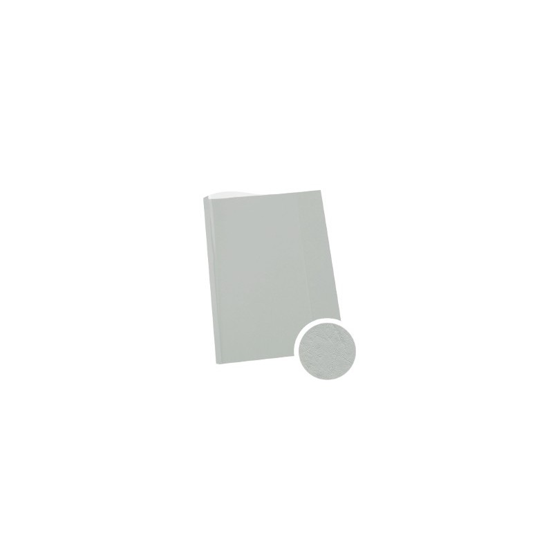 Chemise dos carré collé, ivoire, dos grain cuir et face cristal, 200g, format 29,7x48,4 cm, par 100