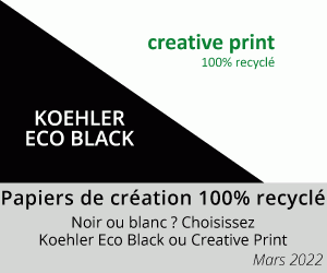 Noir ou blanc ? Choisissez votre papier de création 100% recyclé !