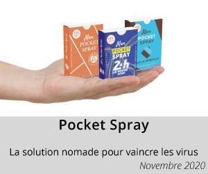 Pocket Spray, la solution nomade, légère et pratique pour vaincre les virus !